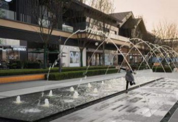 水帘电影组合喷泉雕塑