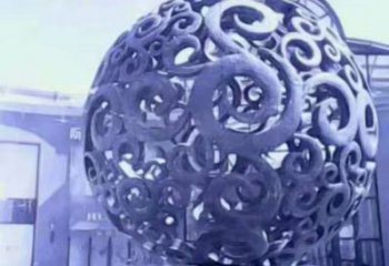 镂空球喷泉雕塑，花样水景组合，旱地喷泉体系