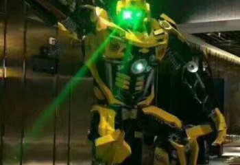 预定发光机器人雕塑