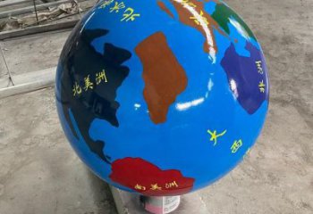 地球雕塑承接，广场系列，主题不锈钢地球雕塑标准