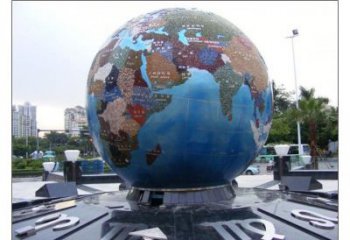 地球雕塑精选，广场系列，不锈钢地球雕塑厂家