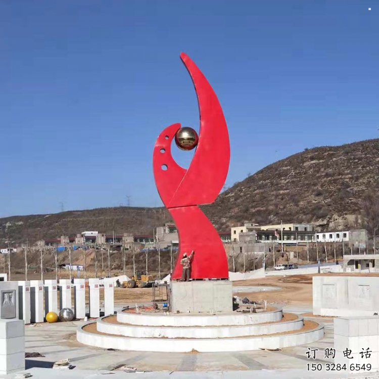 凤凰雕塑通用，街头雕塑，几何抽象凤凰雕塑标准厂家