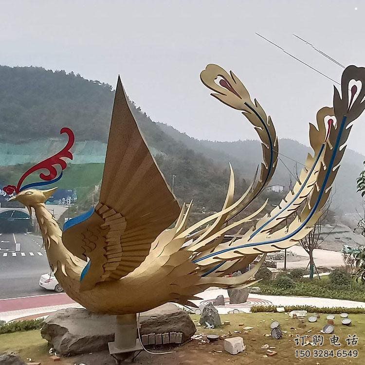 凤凰雕塑生产商，街头艺术，艺术发光凤凰雕塑精选