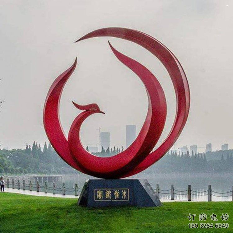 凤凰雕塑供求,村标概念,不锈钢圆环凤凰雕塑制作厂家 凤凰雕塑供求,村标概念,不锈钢圆环凤凰雕塑制作厂家