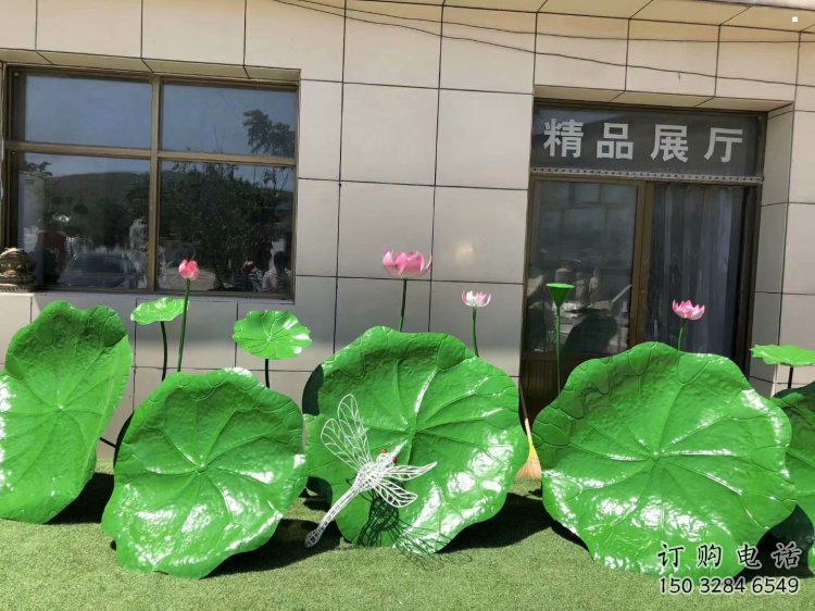 大型荷叶雕塑