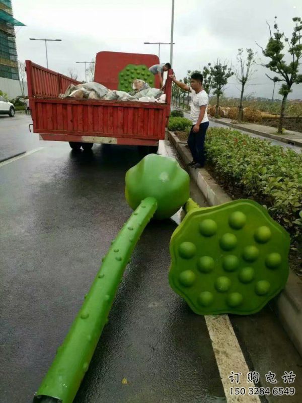 公园莲藕雕塑