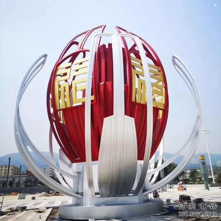 镂空莲花雕塑生产商，城市雕塑，灯光莲花雕塑制造商