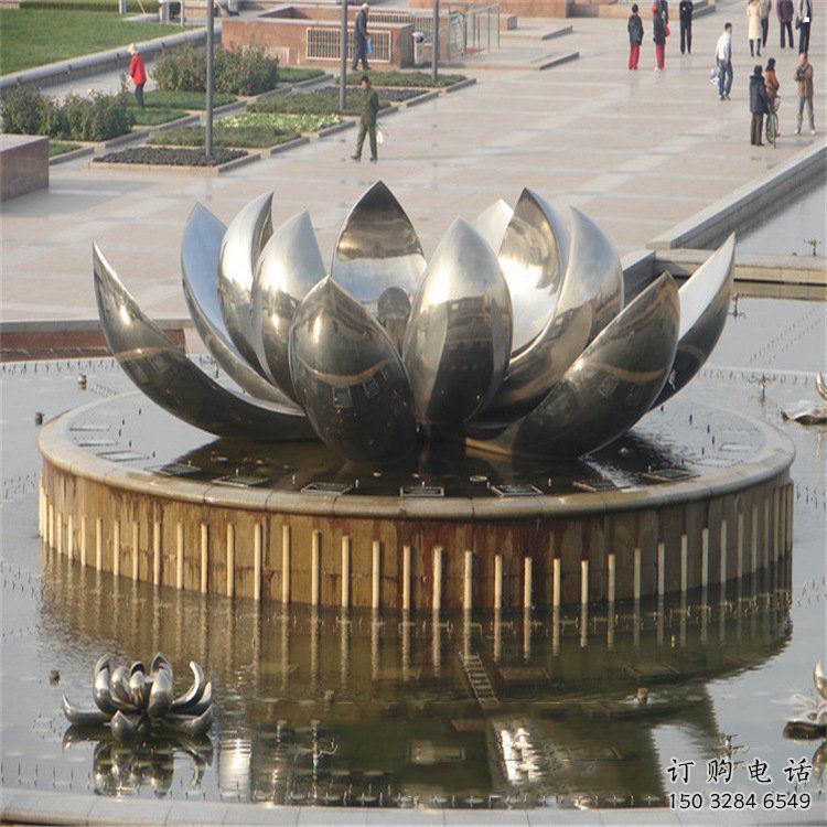 卧莲雕塑生产商,地标摆件,不锈钢卧莲雕塑生产 卧莲雕塑生产商,地标摆件,不锈钢卧莲雕塑生产