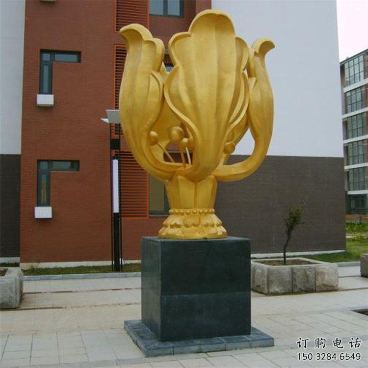 水景紫荆花雕塑