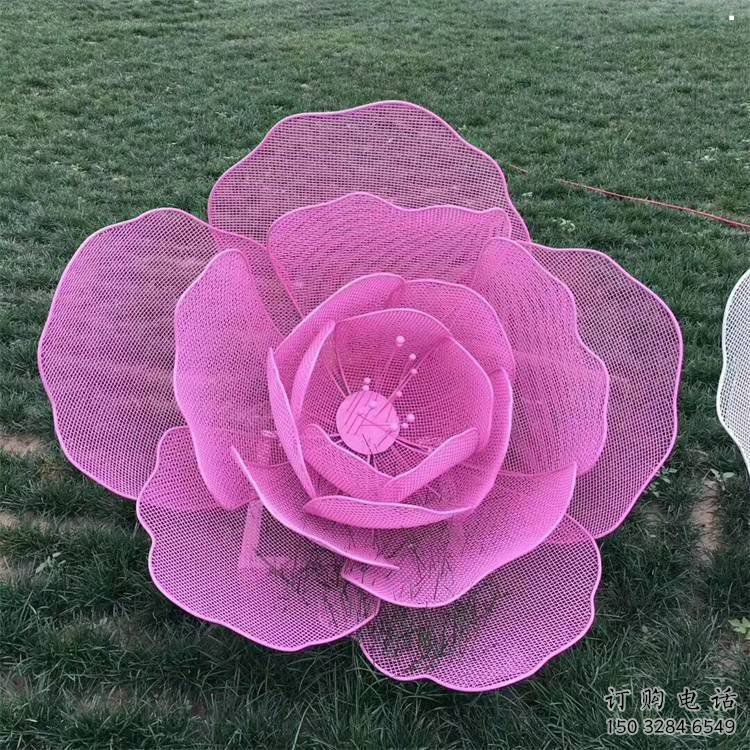 玫瑰花雕塑观赏型，花园小品，景观镂空玫瑰花雕塑精选