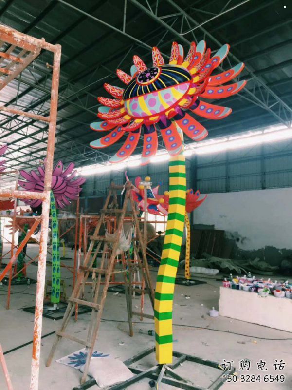 彩绘葵花雕塑通用,花园小品,广场葵花雕塑优价 彩绘葵花雕塑通用,花园小品,广场葵花雕塑优价