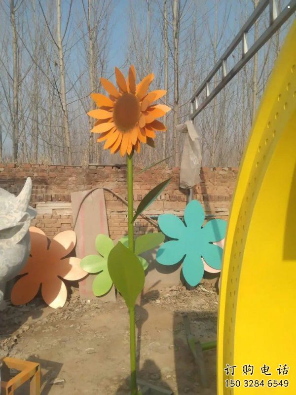 园林葵花雕塑精选，陆地摆件，公园葵花雕塑精品