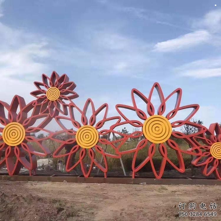 商业街向日葵雕塑 商业街向日葵雕塑