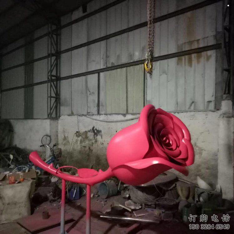 商业街玫瑰雕塑