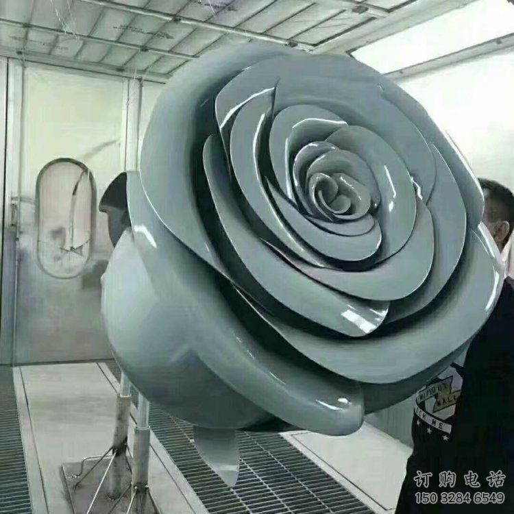 月季雕塑定价，景区雕塑，月季花朵雕塑厂家供给
