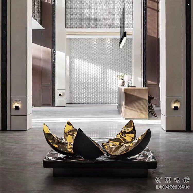 花瓣雕塑定做,小区摆件,镜面不锈钢花瓣雕塑制作 花瓣雕塑定做,小区摆件,镜面不锈钢花瓣雕塑制作