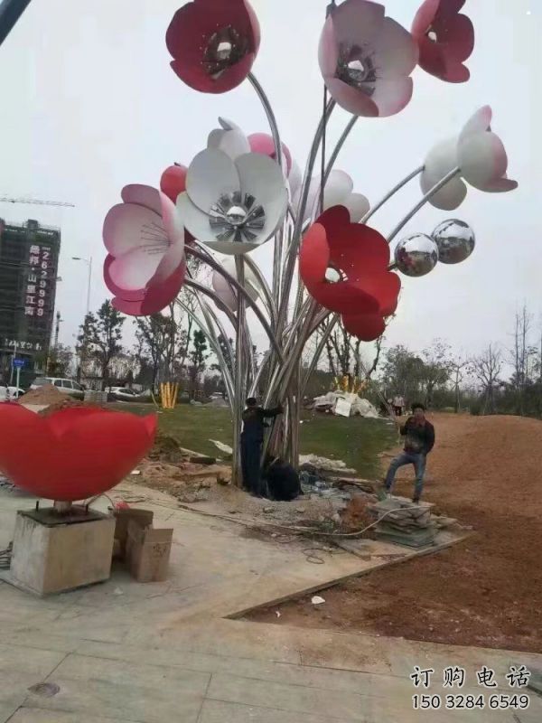 抽象花朵雕塑 抽象花朵雕塑