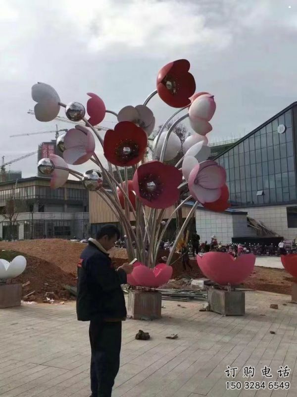 园林花朵雕塑 园林花朵雕塑