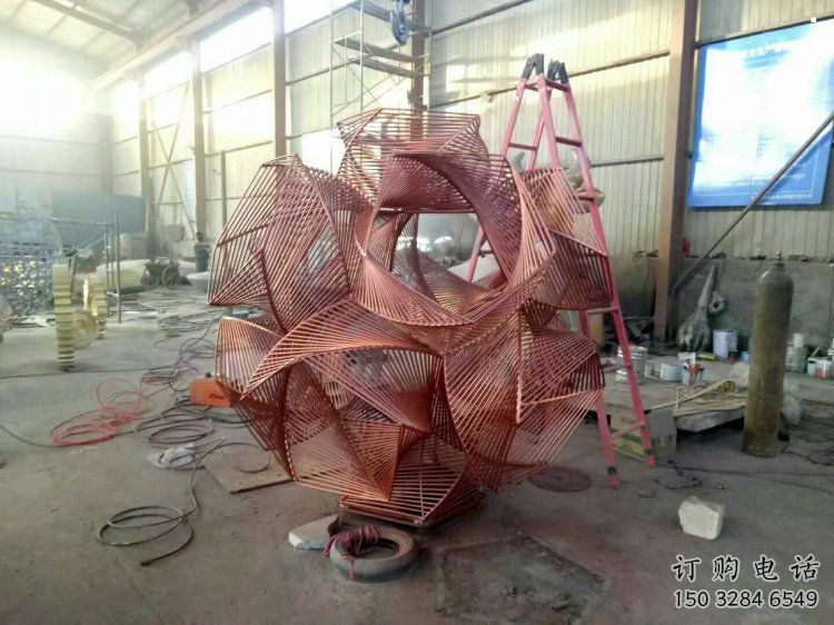 花球雕塑订做,街景小品,不锈钢花球雕塑制作厂家 花球雕塑订做,街景小品,不锈钢花球雕塑制作厂家