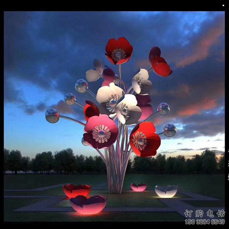 花朵雕塑标准,陆地摆件,郁金香花朵雕塑定制厂家 花朵雕塑标准,陆地摆件,郁金香花朵雕塑定制厂家