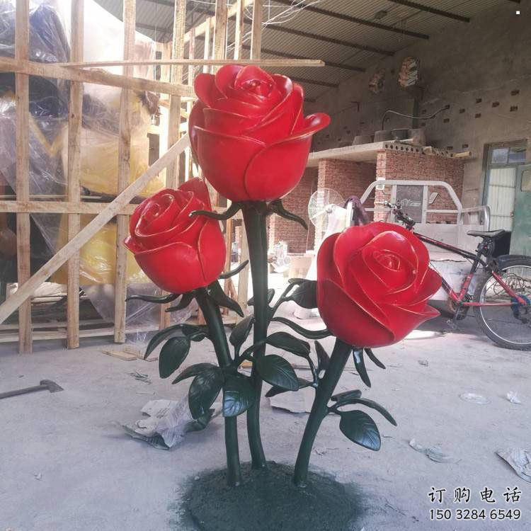 花朵月季雕塑点击,圆雕体系,抽象月季花朵雕塑标准 花朵月季雕塑点击,圆雕体系,抽象月季花朵雕塑标准