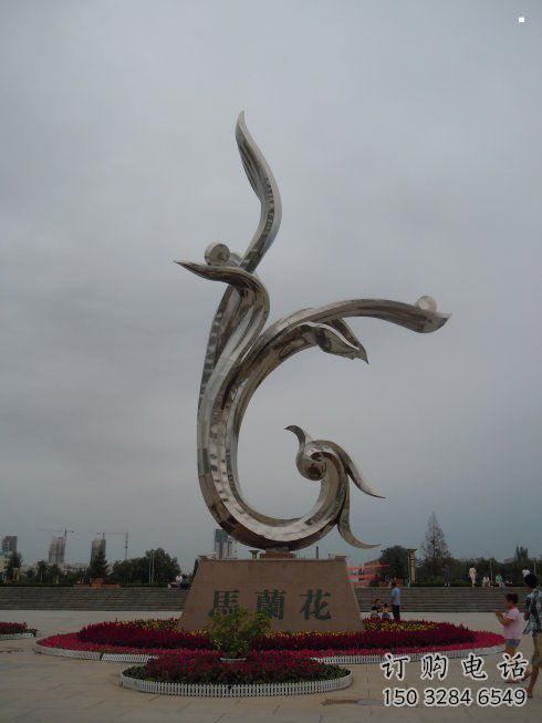 大型商场兰花雕塑 大型商场兰花雕塑