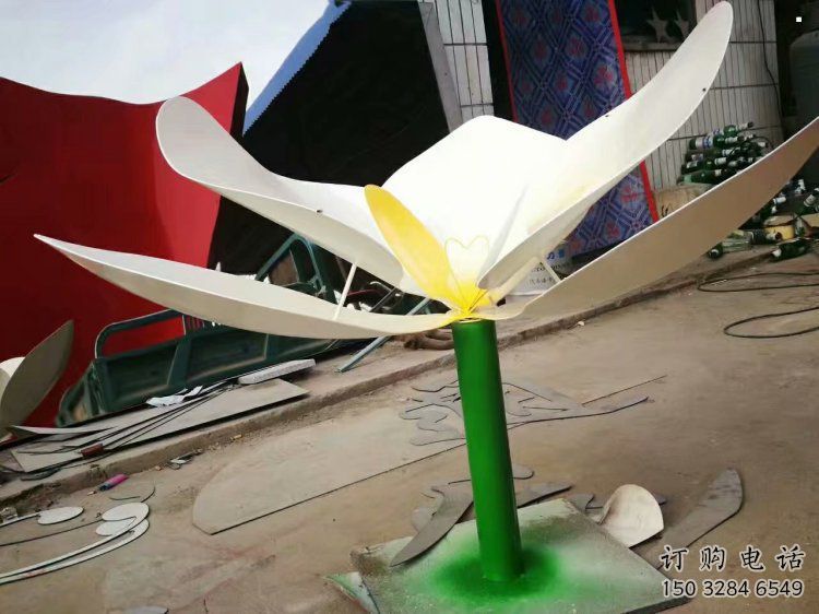 拉丝兰花雕塑 拉丝兰花雕塑
