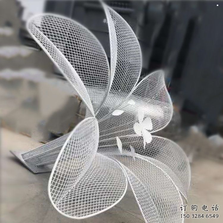 镂空兰花雕塑 镂空兰花雕塑