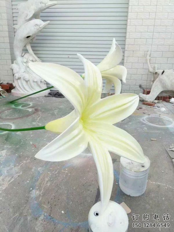 喷漆兰花雕塑 喷漆兰花雕塑