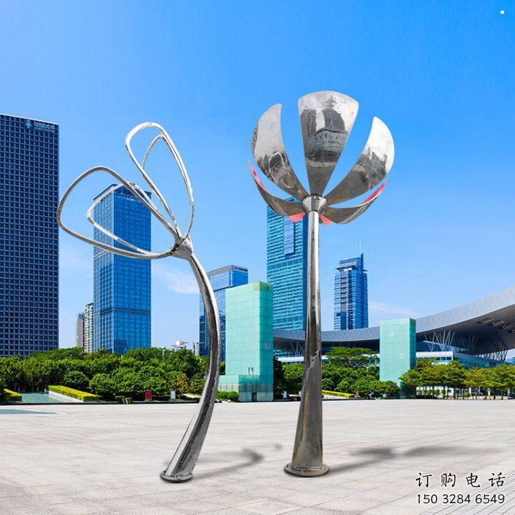 百合花雕塑制作,园林装饰,不锈钢百合花雕塑批发 百合花雕塑制作,园林装饰,不锈钢百合花雕塑批发