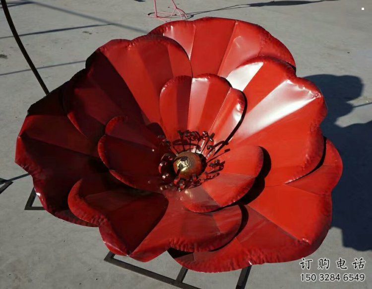 风车花雕塑供需，广场雕塑，不锈钢风车花雕塑定制厂家