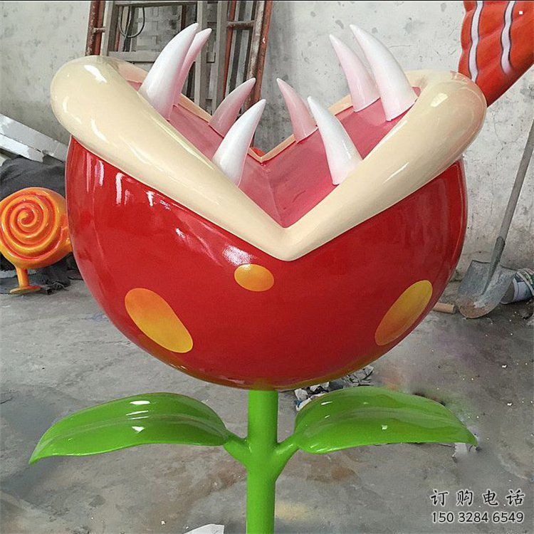 食人花雕塑厂家,美陈雕塑,抽象食人花雕塑预定 食人花雕塑厂家,美陈雕塑,抽象食人花雕塑预定