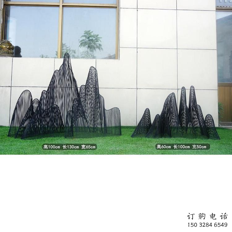 编织假山雕塑，中式工艺，社区假山雕塑制造商