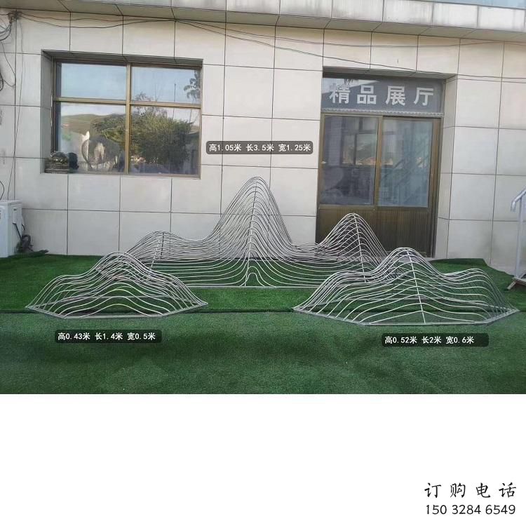 不锈钢假山雕塑，广场雕塑，镂空假山雕塑厂家