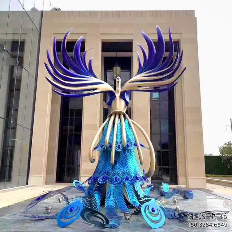 孔雀雕塑制造商，景观雕塑，不锈钢孔雀雕塑订做厂家
