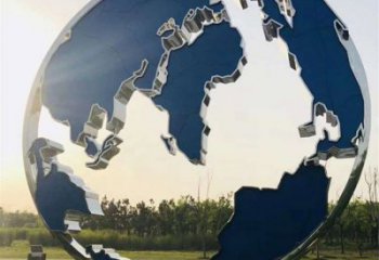 地图雕塑选定，美陈雕塑，现代不锈钢地图雕塑优选