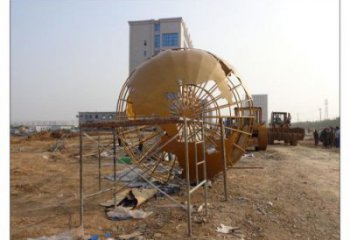 地球仪雕塑供求，白钢构件，烤漆地球仪雕塑制造厂家