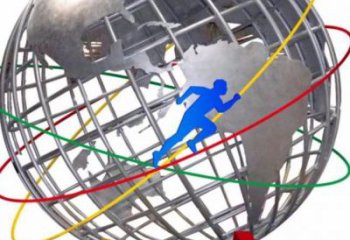 地球仪雕塑专供，美陈雕塑，社区现代地球仪雕塑预定