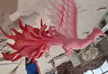 凤凰雕塑厂家，广场系列，玻璃钢凤凰雕塑供需