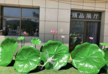大型荷叶雕塑