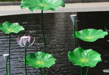 商业街荷叶雕塑
