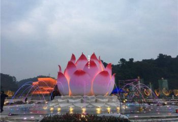 莲花雕塑定价，广场雕塑，莲花喷泉雕塑厂家优价