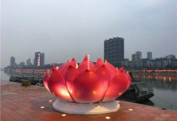 莲花雕塑选用，透雕系列，现代莲花喷泉雕塑优价