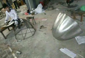 别墅区莲藕雕塑