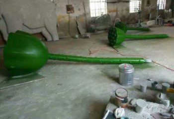 公园莲藕雕塑
