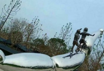 户外莲藕雕塑