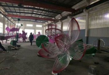 镂空莲花雕塑指用，小区雕塑，广场灯光莲花雕塑制作