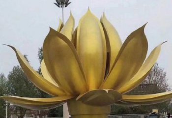 莲花雕塑制作厂家，欧式风格，地产铜莲花雕塑优选
