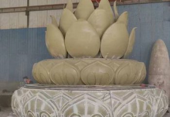 卧莲雕塑厂家，广场系列，不锈钢卧莲雕塑优选