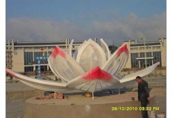 铸造莲花雕塑